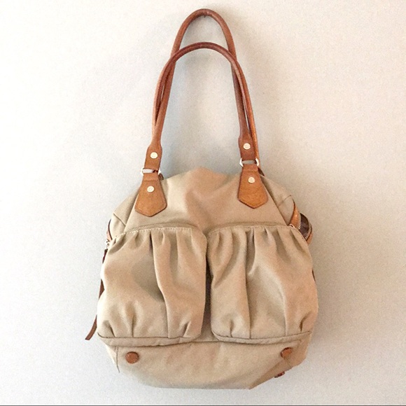MZ Wallace Handbags - MZ Wallace Jane taupe Shoulder Bag